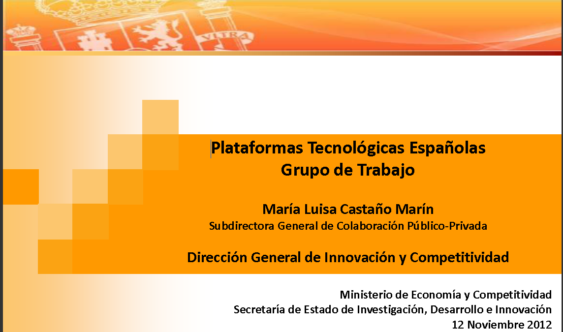 Reunión periódica de seguimiento de las Plataformas Tecnológicas con la subdirectora general de colaboración público-privada