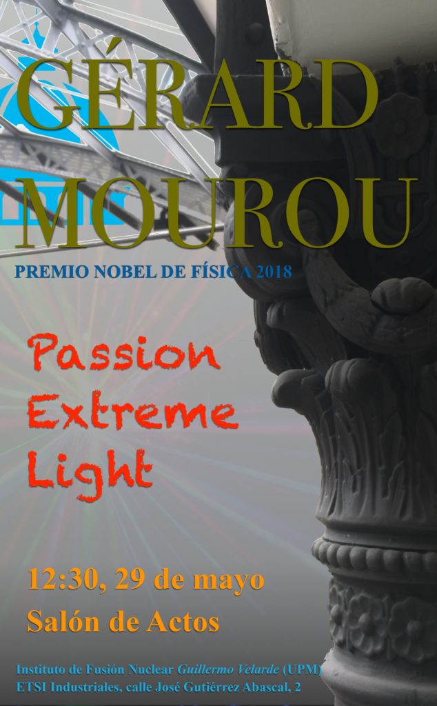 Conferencia de Gérard Mourou (Nobel de Física 2018)