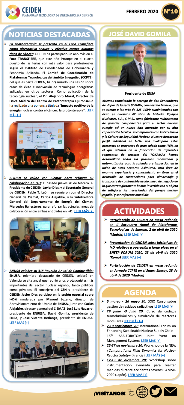 Publicación del boletín Nº10 de CEIDEN