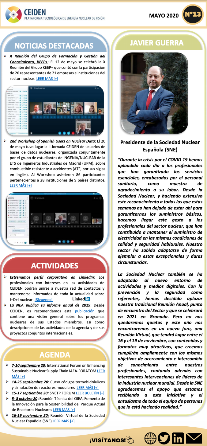Publicación del boletín Nº13  de CEIDEN