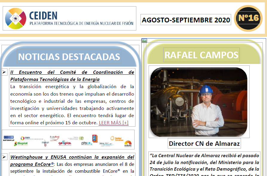 PUBLICACIÓN DEL BOLETÍN Nº 16 DE CEIDEN