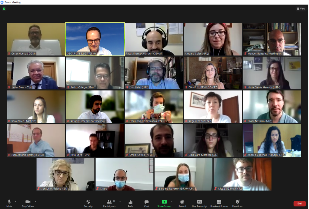 Primera jornada “Usuarios de códigos neutrónicos para cálculo de reactores nucleares” de Ceiden