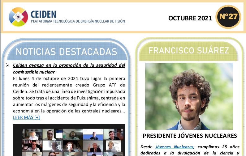 PUBLICACIÓN DEL BOLETÍN Nº27 DE CEIDEN