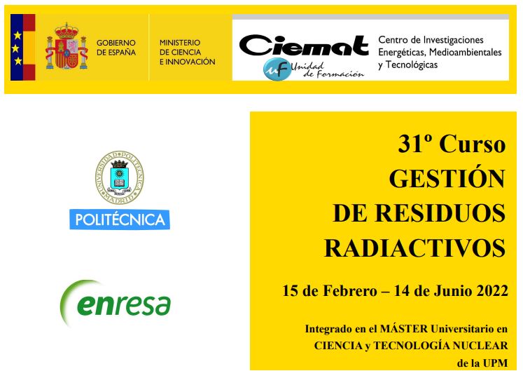 XXXI Curso de Gestión de Residuos Radiactivos