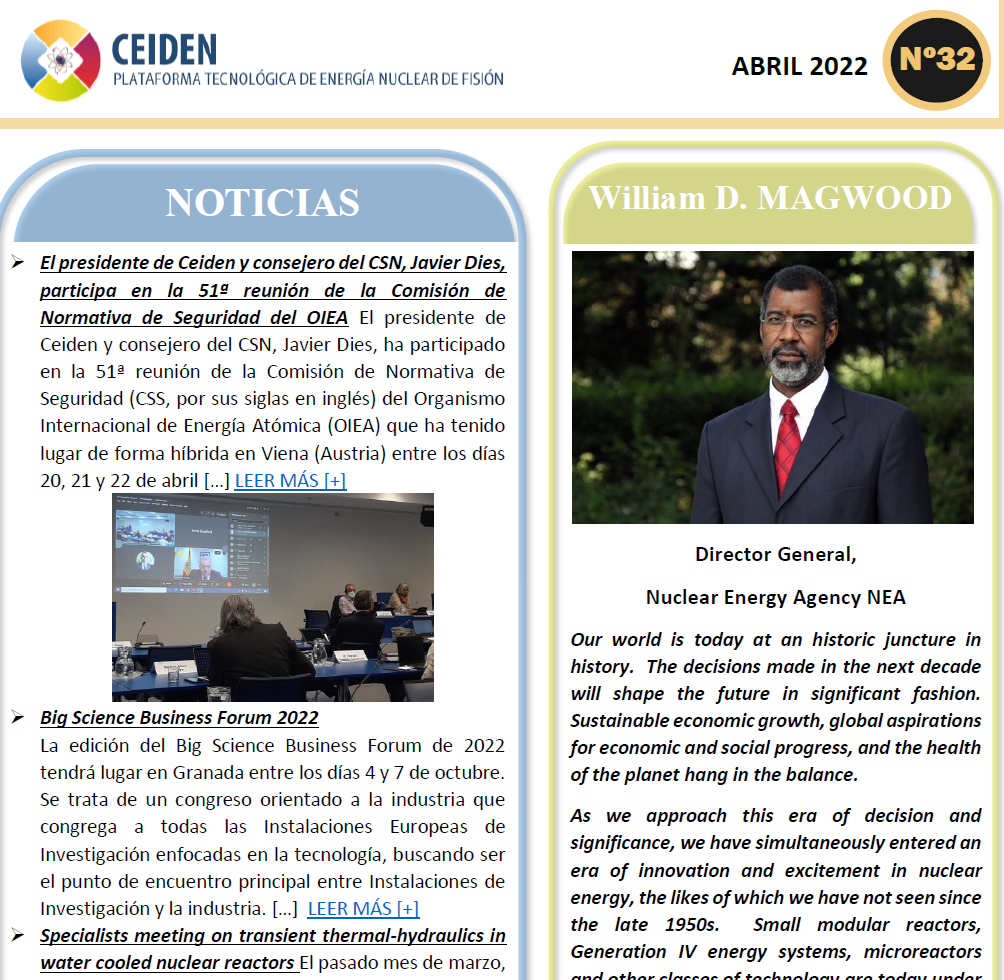 PUBLICACIÓN DEL BOLETÍN Nº32 DE CEIDEN