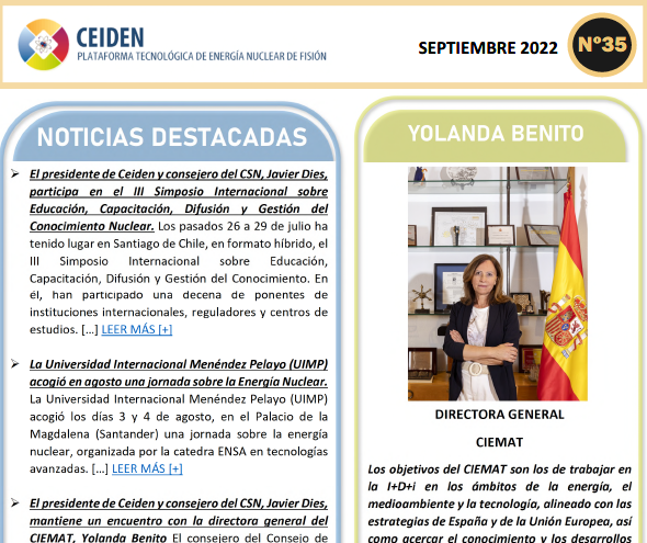 PUBLICACIÓN DEL BOLETÍN Nº35 DE CEIDEN