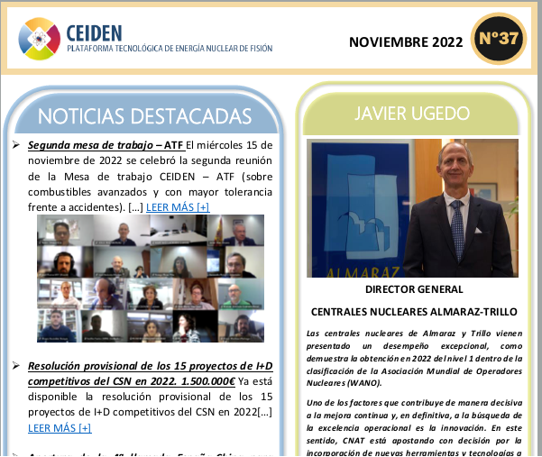 PUBLICACIÓN DEL BOLETÍN Nº37 DE CEIDEN
