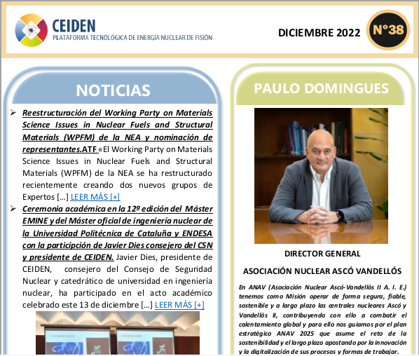 PUBLICACIÓN DEL BOLETÍN Nº38 DE CEIDEN