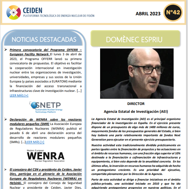 PUBLICACIÓN DEL BOLETÍN Nº42 DE CEIDEN