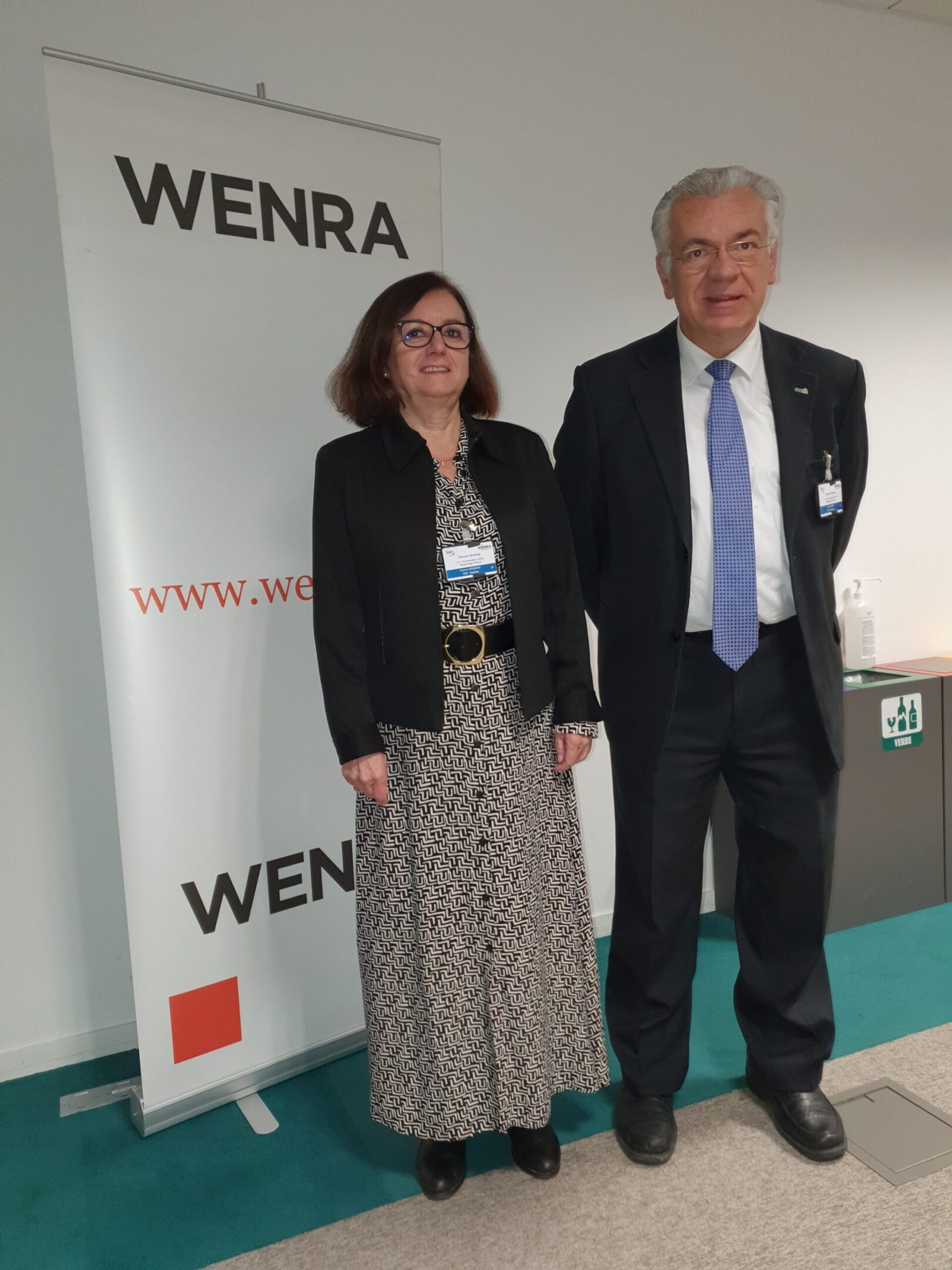 El consejero del CSN y presidente de CEIDEN, Javier Dies y la directora técnica, Teresa Vázquez, participan en la reunión plenaria de la Asociación Europea de Reguladores Nucleares