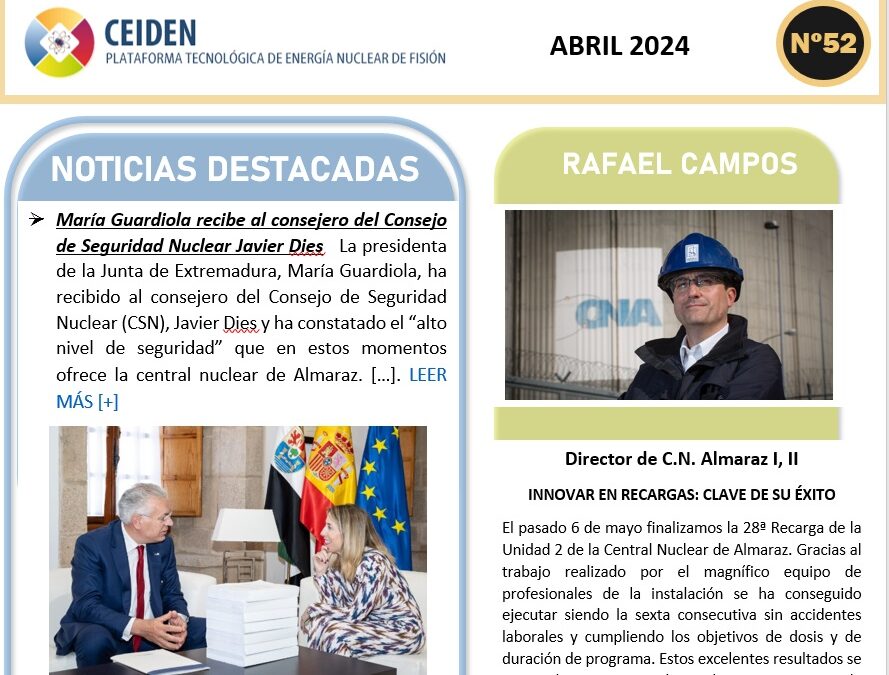 Publicación del boletín Ceiden Nº 52, abril 2024