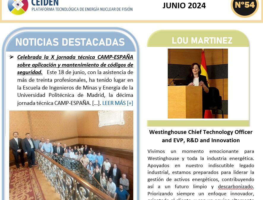 Publicación del boletín CEIDEN Nº 54, junio 2024