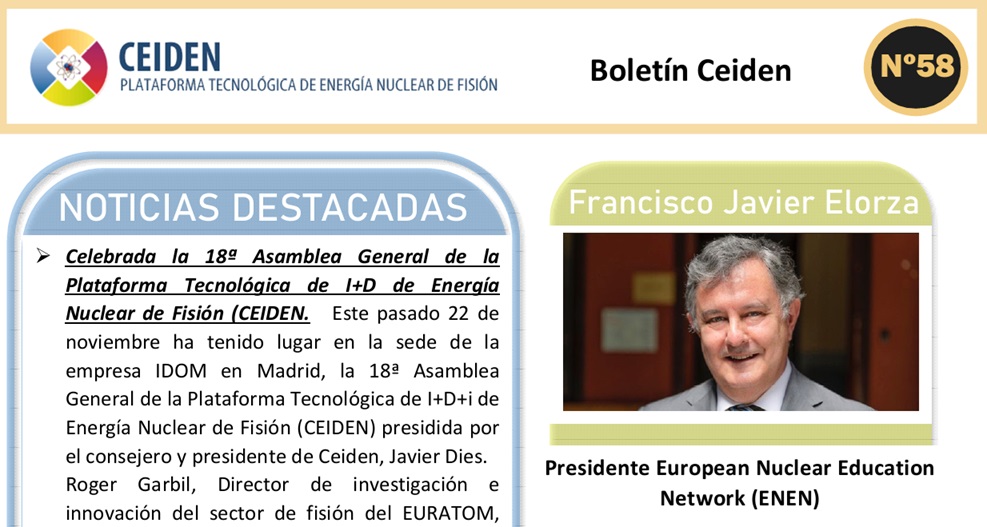 Publicación del boletín CEIDEN Nº 58