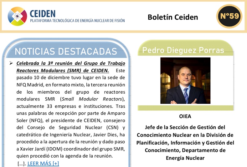 Publicación del boletín Nº 59 de CEIDEN