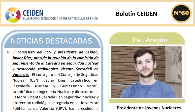 Publicación del boletín número 60 de CEIDEN