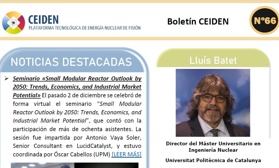 Publicación del boletín número 66 de CEIDEN