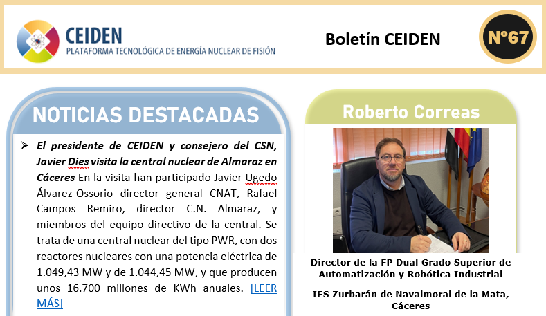 Publicación del boletín número 67 de CEIDEN